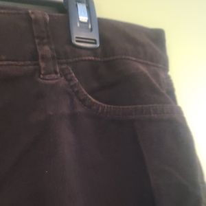 Chaps Brown Corduroy Stretch Waist Jeans - 10